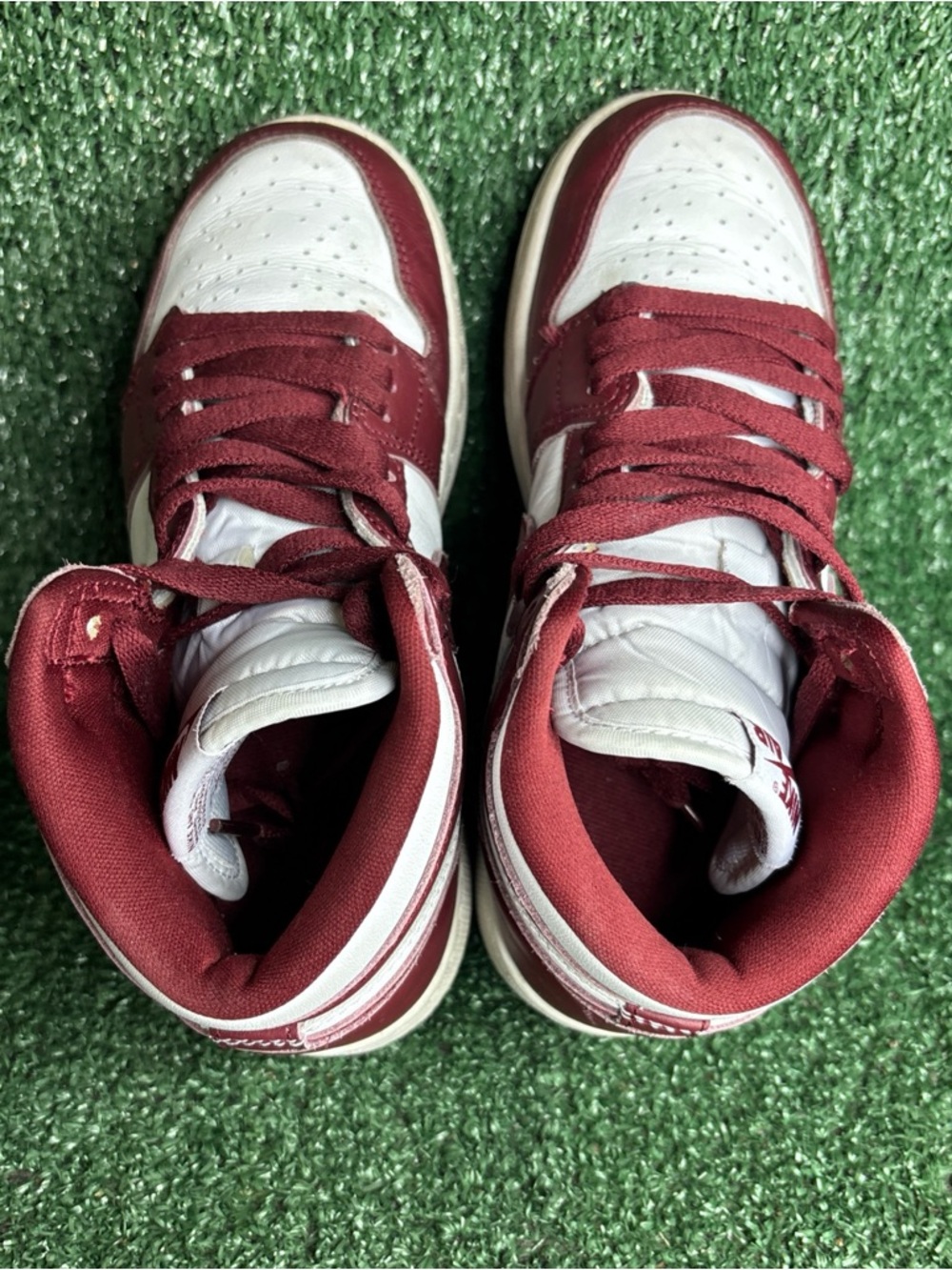 Nike Air Jordan 1 Retro High OG Women 6.5 (5Y) Red Leather Basketball FD1437-160 - Picture 5 of 12